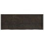 Estante pared madera roble tratada marrón oscuro 140x50x(2-4)cm en Estanterías | Comprar online en Foru.es