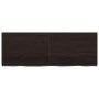 Estante pared madera roble tratada marrón oscuro 140x50x(2-4)cm en Estanterías | Comprar online en Foru.es