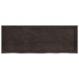 Estante pared madera roble tratada marrón oscuro 140x50x(2-6)cm en Estanterías | Comprar online en Foru.es