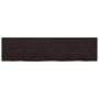Estante pared madera roble tratada marrón oscuro 160x40x(2-4)cm en Estanterías | Comprar online en Foru.es