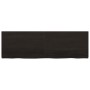 Estante pared madera roble tratada marrón oscuro 160x50x(2-4)cm en Estanterías | Comprar online en Foru.es