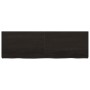 Estante pared madera roble tratada marrón oscuro 160x50x(2-6)cm en Estanterías | Comprar online en Foru.es