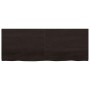 Estante pared madera roble tratada marrón oscuro 160x60x(2-4)cm en Estanterías | Comprar online en Foru.es