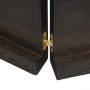 Estante pared madera roble tratada marrón oscuro 180x40x(2-4)cm en Estanterías | Comprar online en Foru.es