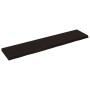 Estante pared madera roble tratada marrón oscuro 180x40x(2-6)cm en Estanterías | Comprar online en Foru.es