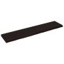Estante pared madera roble tratada marrón oscuro 180x40x(2-6)cm en Estanterías | Comprar online en Foru.es