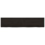 Estante pared madera roble tratada marrón oscuro 180x40x(2-6)cm en Estanterías | Comprar online en Foru.es