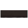Estante pared madera roble tratada marrón oscuro 180x50x(2-4)cm en Estanterías | Comprar online en Foru.es