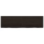 Estante pared madera roble tratada marrón oscuro 180x50x(2-6)cm en Estanterías | Comprar online en Foru.es