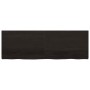 Estante pared madera roble tratada marrón oscuro 180x60x(2-4)cm en Estanterías | Comprar online en Foru.es
