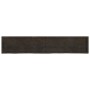 Estante pared madera roble tratada marrón oscuro 200x40x(2-6)cm en Estanterías | Comprar online en Foru.es
