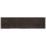 Estante pared madera roble tratada marrón oscuro 200x50x(2-4)cm en Estanterías | Comprar online en Foru.es