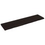 Estante pared madera roble tratada marrón oscuro 200x50x(2-6)cm en Estanterías | Comprar online en Foru.es