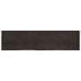 Estante pared madera roble tratada marrón oscuro 200x50x(2-6)cm en Estanterías | Comprar online en Foru.es