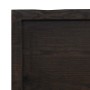 Estante pared madera roble tratada marrón oscuro 200x50x(2-6)cm en Estanterías | Comprar online en Foru.es