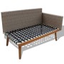Set de muebles de jardín 4 piezas y cojines ratán PE gris de vidaXL, Conjuntos de jardín - Ref: Foro24-43133, Precio: 475,17 ...
