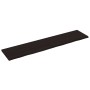 Estante pared madera roble tratada marrón oscuro 220x50x(2-4)cm en Estanterías | Comprar online en Foru.es