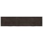 Estante pared madera roble tratada marrón oscuro 220x50x(2-4)cm en Estanterías | Comprar online en Foru.es