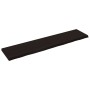 Estante pared madera roble tratada marrón oscuro 220x50x(2-6)cm en Estanterías | Comprar online en Foru.es