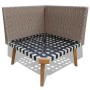 Set de muebles de jardín 4 piezas y cojines ratán PE gris de vidaXL, Conjuntos de jardín - Ref: Foro24-43133, Precio: 475,17 ...