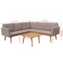 Set de muebles de jardín 4 piezas y cojines ratán PE gris de vidaXL, Conjuntos de jardín - Ref: Foro24-43133, Precio: 475,17 ...