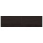 Estante pared madera roble tratada marrón oscuro 220x60x(2-4)cm en Estanterías | Comprar online en Foru.es