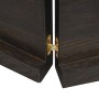 Estante pared madera roble tratada marrón oscuro 220x60x(2-4)cm en Estanterías | Comprar online en Foru.es