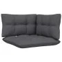 3-seater garden sofa with anthracite gray pine wood cushions by vidaXL, Outdoor sofas - Ref: Foro24-3096101, Price: 280,13 €,...