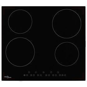 Placa vitrocerámica 4 quemadores control táctil 6000 W de vidaXL, Placas de cocina - Ref: Foro24-50784, Precio: 253,40 €, Des...