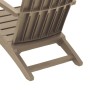 Silla de jardín Adirondack polipropileno marrón claro en Sillas de jardín | Comprar online en Foru.es
