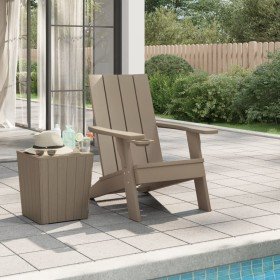 Silla de jardín Adirondack marrón claro 75x88,5x89,5 cm en Sillas de jardín | Comprar online en Foru.es