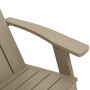 Silla de jardín Adirondack marrón claro 75x88,5x89,5 cm en Sillas de jardín | Comprar online en Foru.es