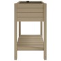 Jardinera alta polipropileno marrón claro 110x45x79 cm en Macetas y jardineras | Comprar online en Foru.es