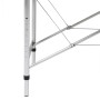 Camilla de masaje plegable 4 zonas estructura de aluminio negra de vidaXL, Mesas de masaje - Ref: Foro24-110099, Precio: 208,...