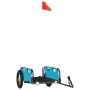 Remolque para bicicletas hierro y tela Oxford azul de vidaXL, Remolques para bicicletas - Ref: Foro24-94163, Precio: 77,54 €,...