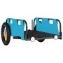 Remolque para bicicletas hierro y tela Oxford azul de vidaXL, Remolques para bicicletas - Ref: Foro24-94163, Precio: 77,54 €,...