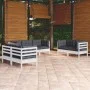 Muebles de jardín 7 pzas con cojines madera maciza de pino de vidaXL, Conjuntos de jardín - Ref: Foro24-3096257, Precio: 657,...