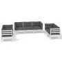 Muebles de jardín 7 pzas con cojines madera maciza de pino de vidaXL, Conjuntos de jardín - Ref: Foro24-3096257, Precio: 657,...