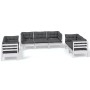 Muebles de jardín 7 pzas con cojines madera maciza de pino de vidaXL, Conjuntos de jardín - Ref: Foro24-3096257, Precio: 666,...