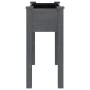 Jardinera con forro interior madera abeto gris 71x37x76 cm en Macetas y jardineras | Comprar online en Foru.es