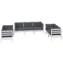 Muebles de jardín 7 pzas con cojines madera maciza de pino de vidaXL, Conjuntos de jardín - Ref: Foro24-3096257, Precio: 657,...