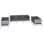 Muebles de jardín 7 pzas con cojines madera maciza de pino de vidaXL, Conjuntos de jardín - Ref: Foro24-3096257, Precio: 666,...