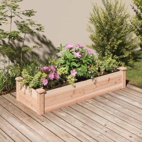Jardinera arriate con forro madera maciza abeto 120x45x25 cm en Macetas y jardineras | Comprar online en Foru.es