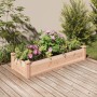 Jardinera arriate con forro madera maciza abeto 120x45x25 cm en Macetas y jardineras | Comprar online en Foru.es