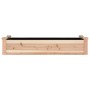 Jardinera arriate con forro madera maciza abeto 120x45x25 cm en Macetas y jardineras | Comprar online en Foru.es