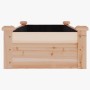 Jardinera arriate con forro madera maciza abeto 120x45x25 cm en Macetas y jardineras | Comprar online en Foru.es