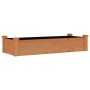 Jardinera arriate forro madera maciza abeto marrón 120x45x25 cm en Macetas y jardineras | Comprar online en Foru.es