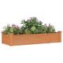 Jardinera arriate forro madera maciza abeto marrón 120x45x25 cm en Macetas y jardineras | Comprar online en Foru.es