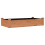 Jardinera arriate forro madera maciza abeto marrón 120x60x25 cm en Macetas y jardineras | Comprar online en Foru.es