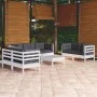 Muebles de jardín 8 pzas con cojines madera maciza de pino de vidaXL, Conjuntos de jardín - Ref: Foro24-3096263, Precio: 776,...